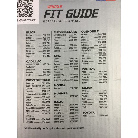 Metra Car Stereo Installation Dash Kit Fits GM Vehicles 1990-2012 | Easy Install - Picture 11 of 11